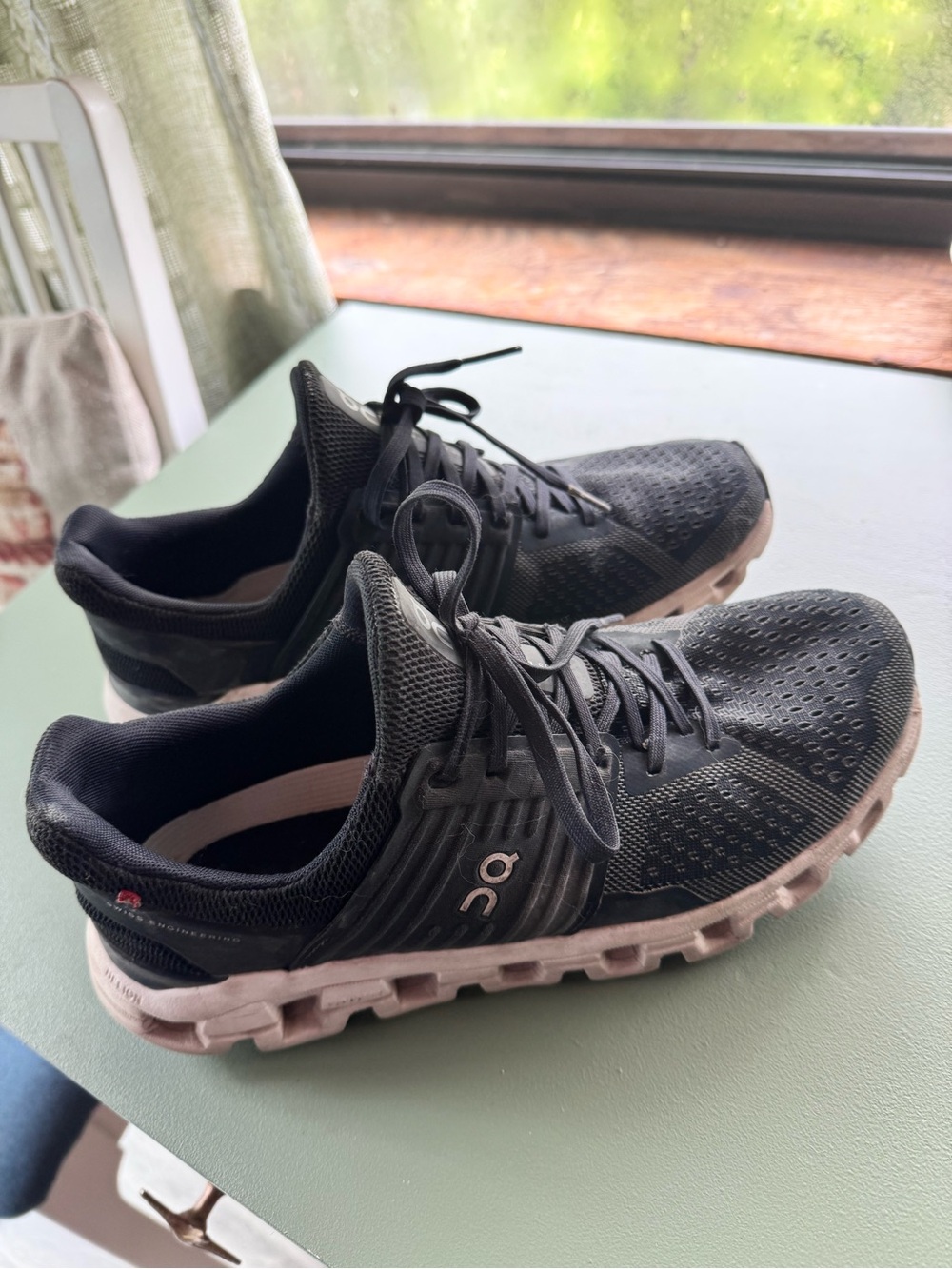 On Running Cloud Running Shoes - Black with White Midsole - Women
